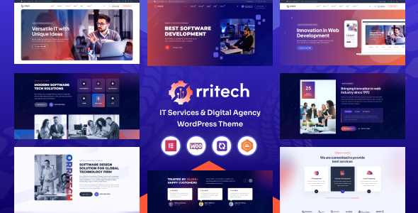 Product preview supplied for Orritech - IT Solutions & Services WordPress Theme