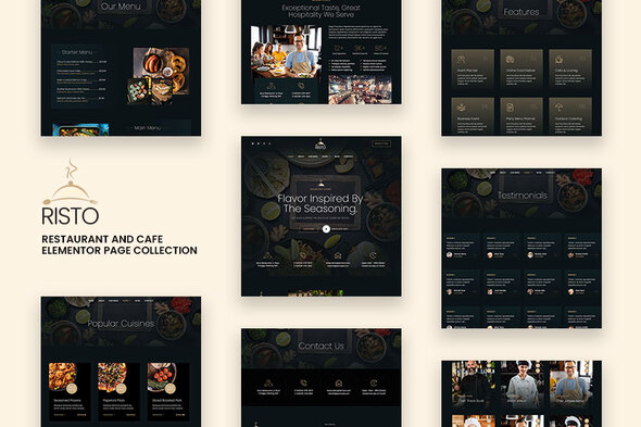 Risto - Restaurant & Cafe Elementor Template Kit