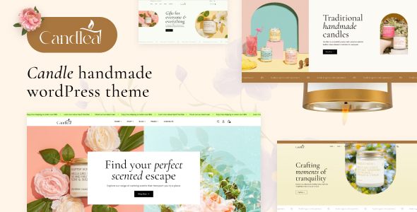 Candlea - Candle Handmade WordPress Theme product preview