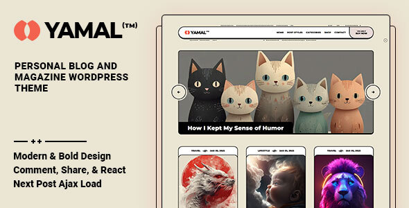 Yamal - Blog & Magazine WordPress Theme product preview