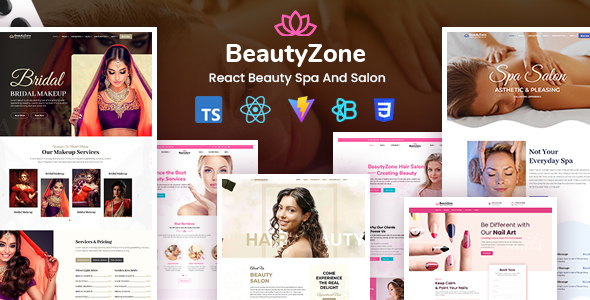 Preview image for BeautyZone - React Beauty Spa Salon Template