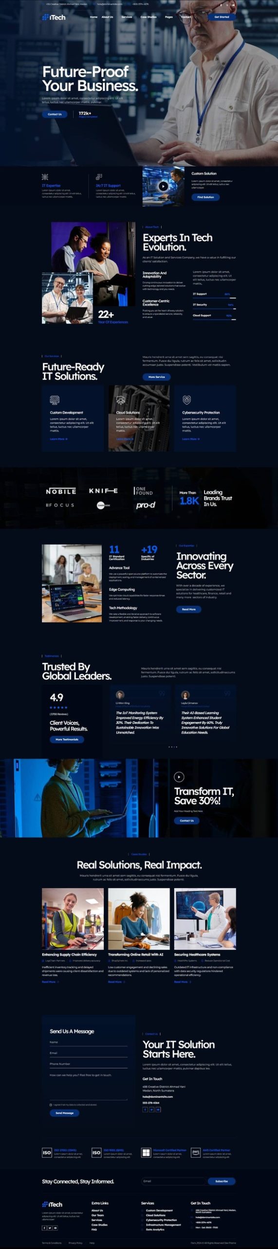 iTech - IT Solutions & Services Company Elementor Template Kit