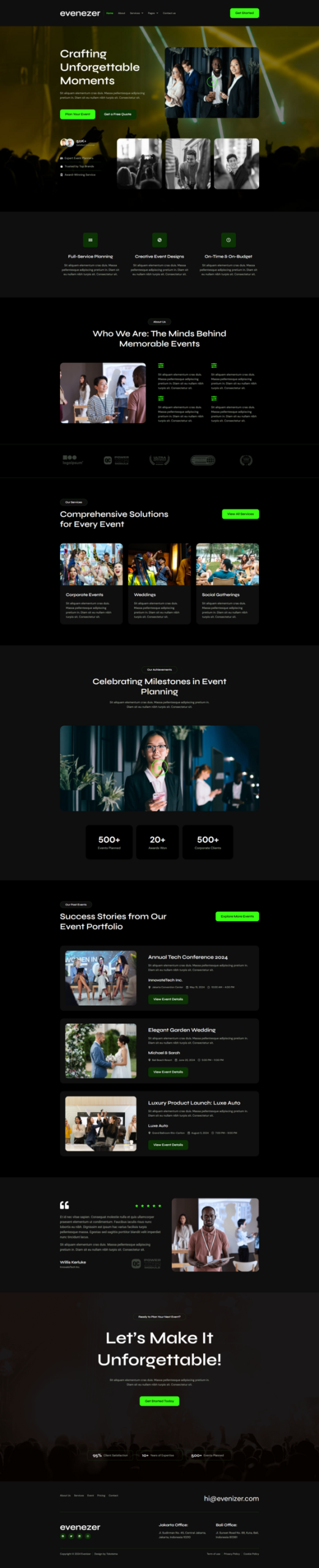 Evenizer - Event Organizer Elementor Template Kit