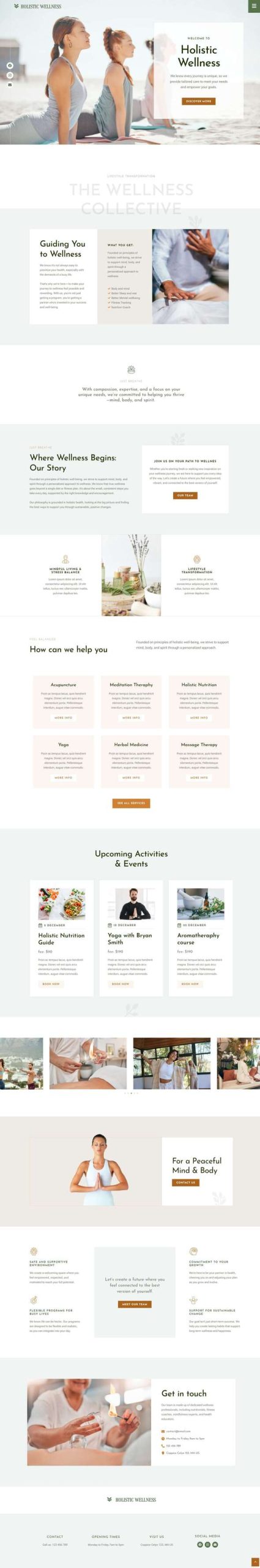 Holistic Welness - Alternative Health Elementor Template Kit