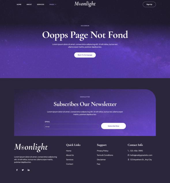 Moonlight - Horoscope & Astrology Elementor Template Kit