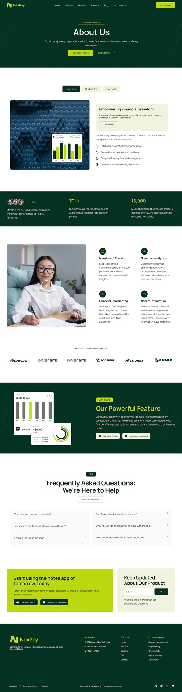 NexPay - Mobile App & Fintech Startup Elementor Pro Template Kit