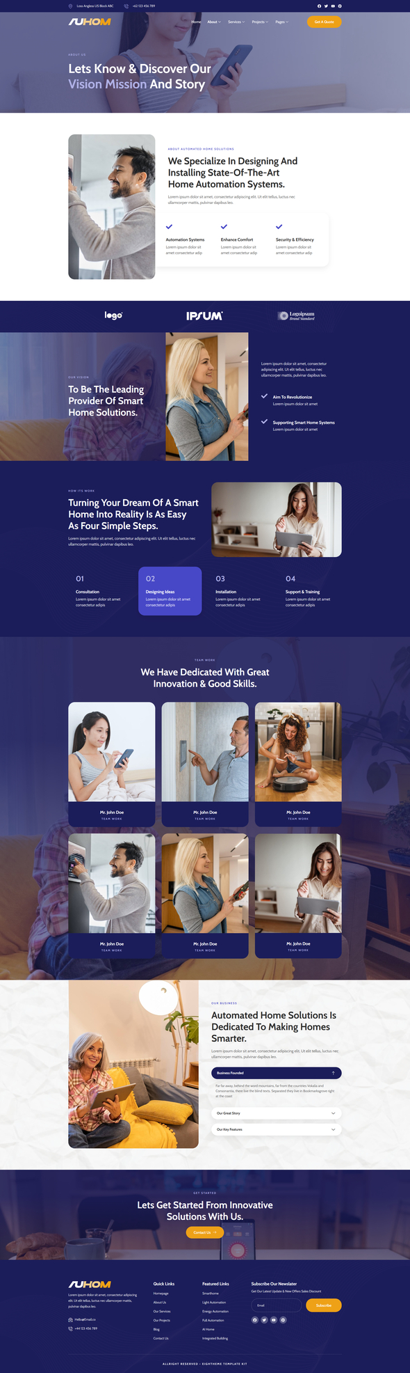 Auhom - Smart Home Automation Elementor Template Kit