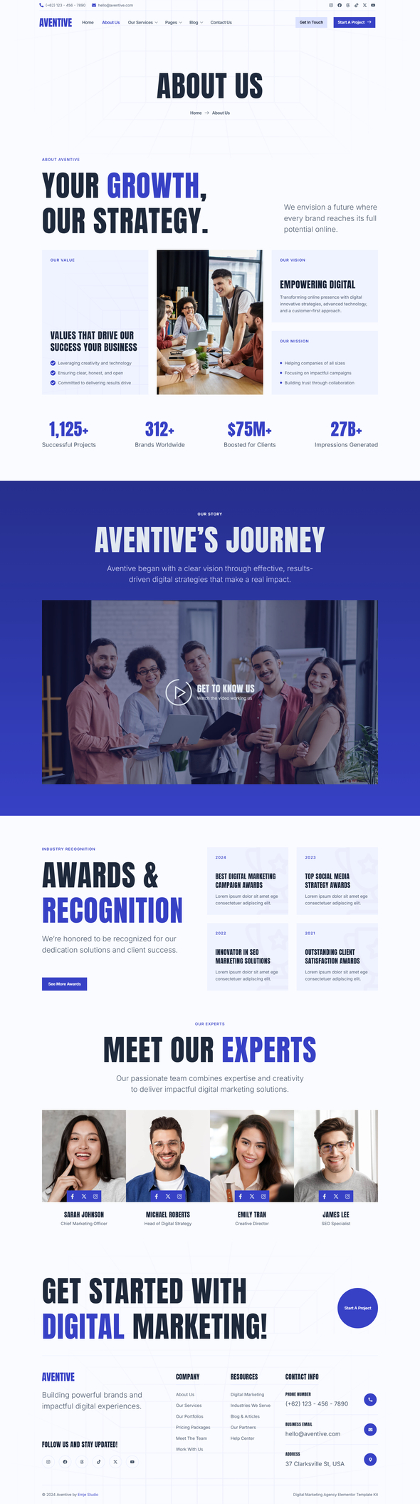Aventive - Digital Marketing Agency Elementor Template Kit