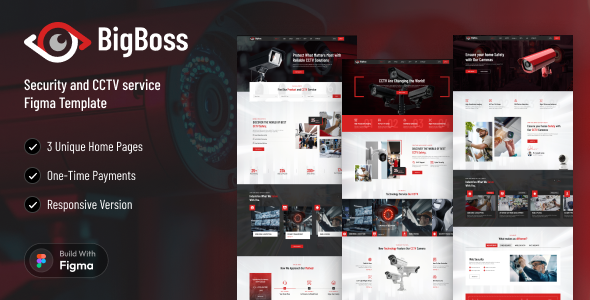 BigBoss - CCTV & Security Services Figma Template