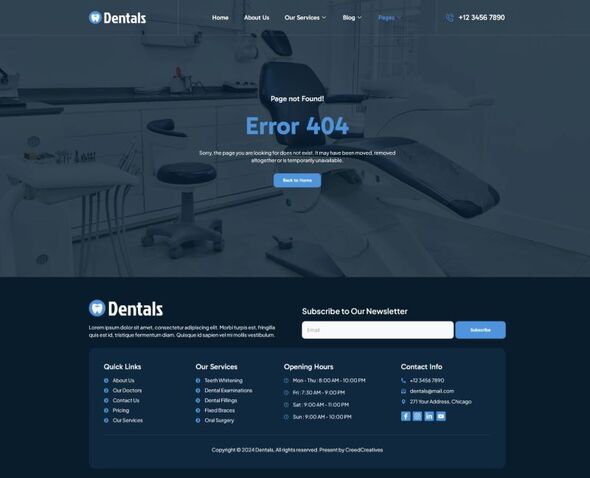 Dentals – Dentist & Dental Clinic Elementor Template Kit