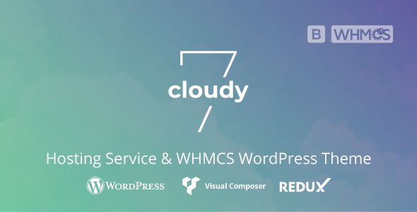 Cloudy 7 - Hosting Service & WHMCS WordPress Theme product preview