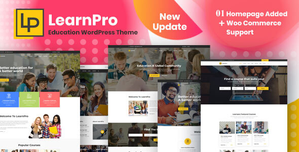 LearnPro - Online Course Education WordPress Theme listing image