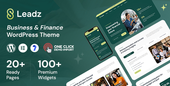 Leadz - Business Consulting & Finance WordPress Theme