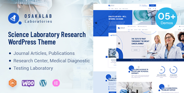 OsakaLab - Science Research & Laboratory WordPress Theme