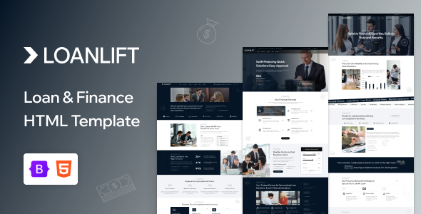 Product preview supplied for Loanlift - Loan & Finance HTML Template