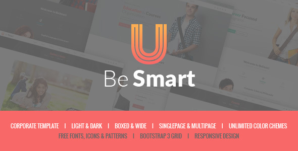 BeSmart - Education & Courses WordPress Theme product preview