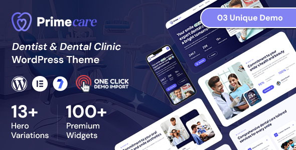 Primecare - Dentist WordPress Theme