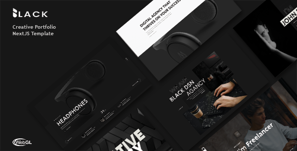Blackdsn - Next js Creative Portfolio Template