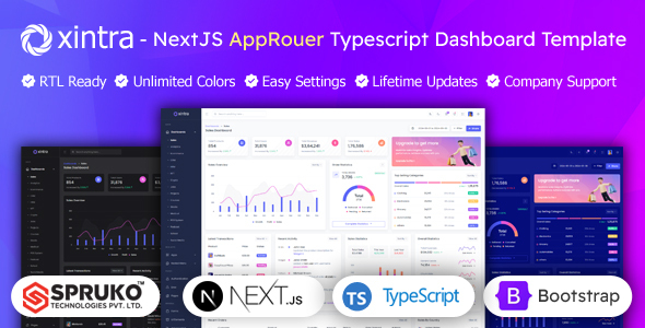 Xintra - Typescript Approuter Nextjs Admin Panel Template