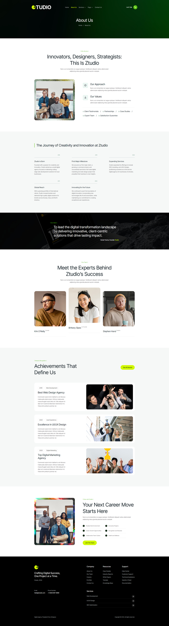 Ztudio - Digital Agency Elementor Template Kit