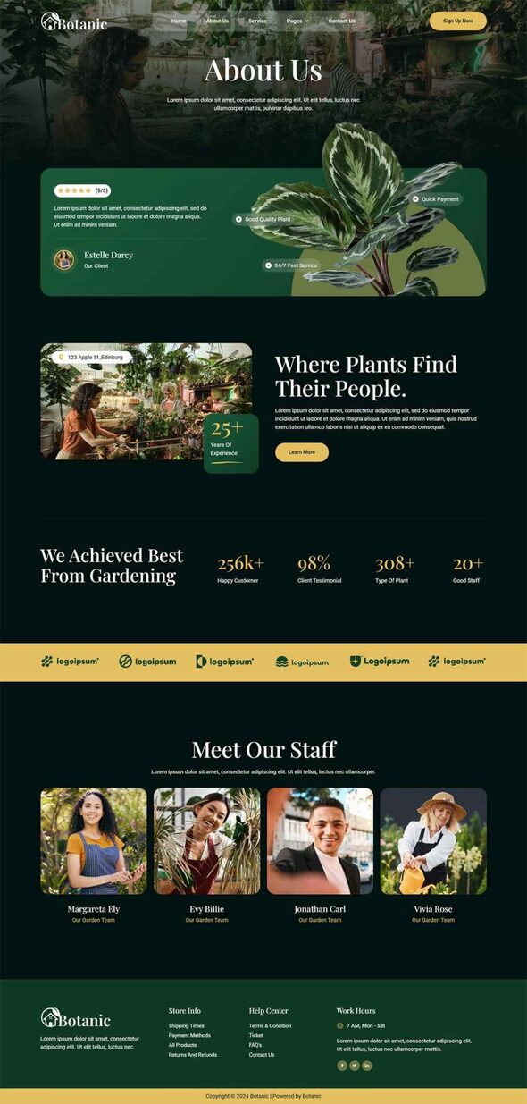 Botanic - Plant Store Elementor Template Kit