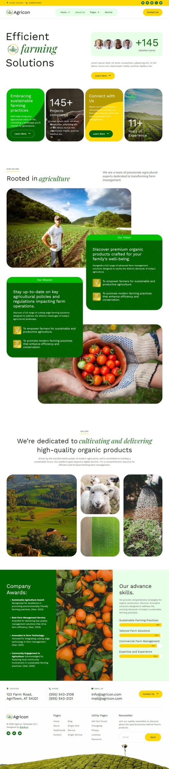 Agricon - Farm Management Elementor Pro Template Kit