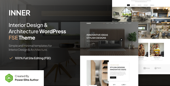 Inner – Interior Design & Architecture Gutenverse FSE WordPress Block Theme