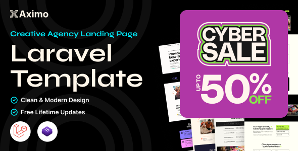 Aximo - Laravel 11 - Creative Agency Template