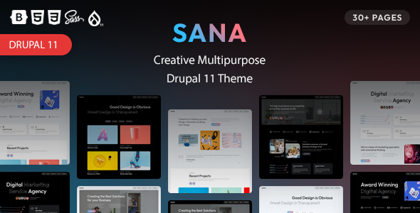 Sana - Creative Multipurpose Drupal 11 Theme