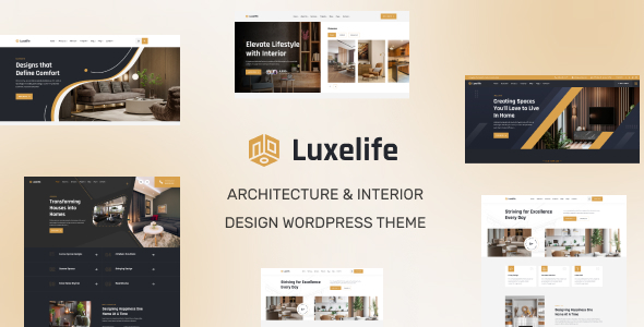 Luxelife - Architecture & Interior Design WordPress Theme product preview