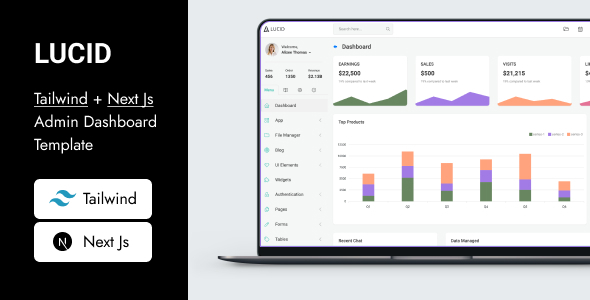 LUCID - Next.js + Tailwind CSS Admin Dashboard Template and Ui Kit