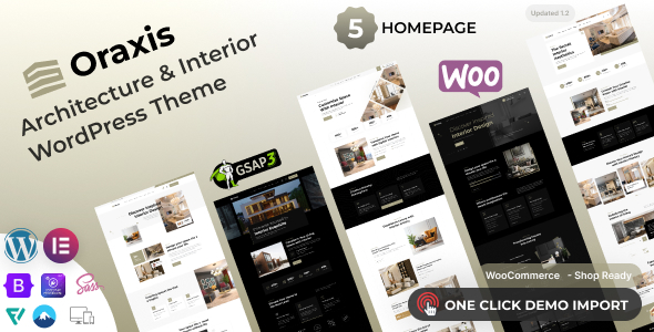 Oraxis - Architecture and Interior Design WordPress Theme
