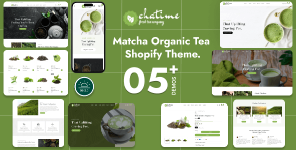 Preview image for Chatime – Matcha & Organic Tea Store Shopify 2.0 Theme | Wellness & Beverage