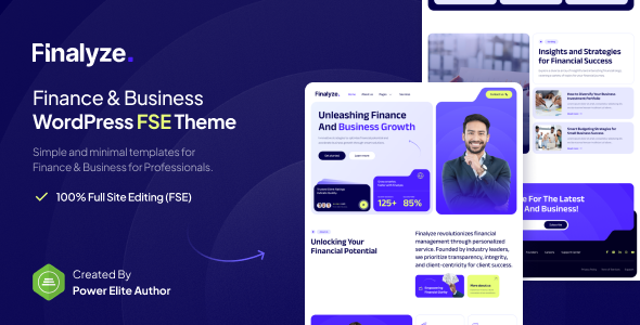 Finalyze – Finance & Business Gutenverse FSE WordPress Block Theme listing image