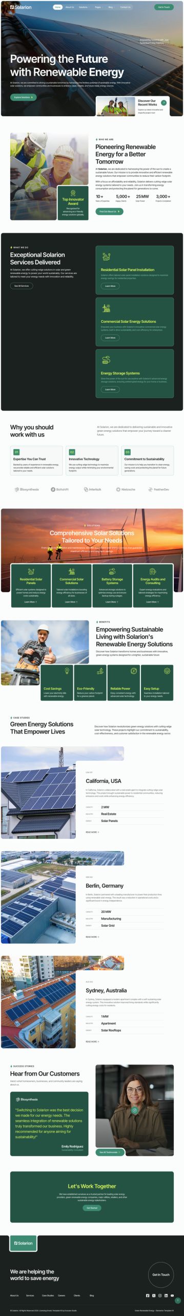 Solarion - Solar & Green Renewable Energy Elementor Template Kit
