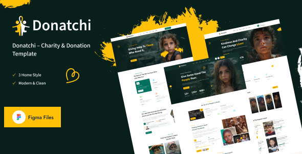 Donatchi – Charity & Donation Figma Template