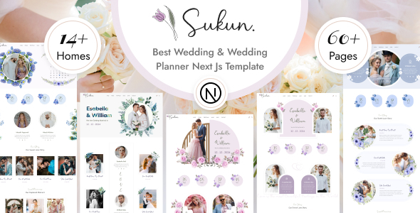 Sukun - Wedding & Wedding Planner Next Js Template