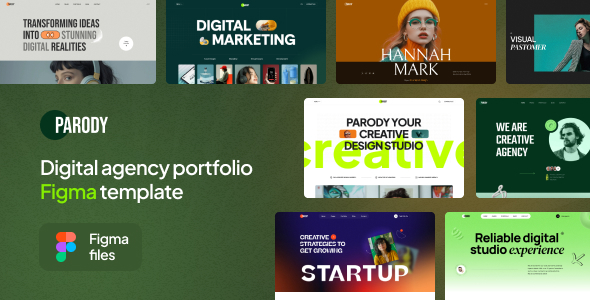 Parody - Digital Agency Portfolio Figma Template