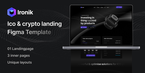 Ironik - ICO & Crypto Figma template