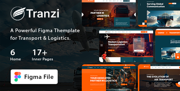 Tranzi - Transportation & Logistics Figma Template