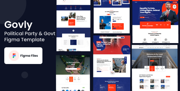 Govly - Political Party & Egovt Figma Template