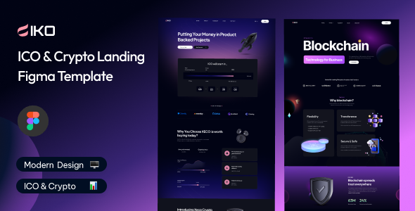 IKO - ICO & Crypto Figma Template
