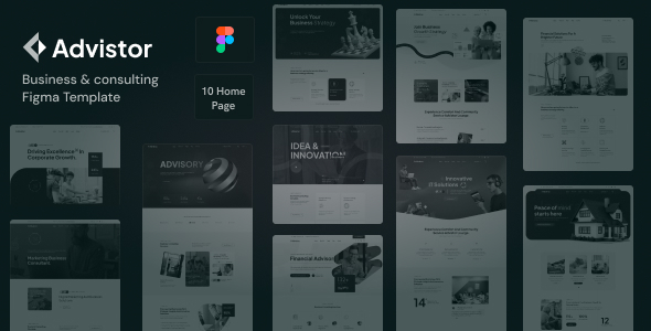 Advistor - Business & consulting Figma Template