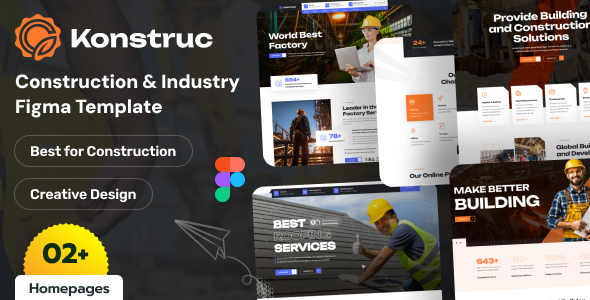 Konstruc - Construction Figma Template