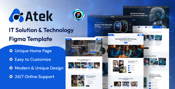 Atek – IT Solution & Technology Figma Template