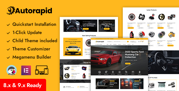 Autorapid - Auto Parts and Car Accessories Store Prestashop Responsive Theme
