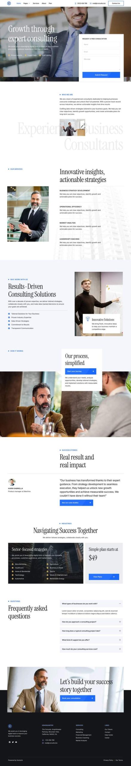 Consulto - Business Consulting & Coaching Elementor Template Kit