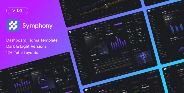 Symphony - App & Web Dashboard Figma Template