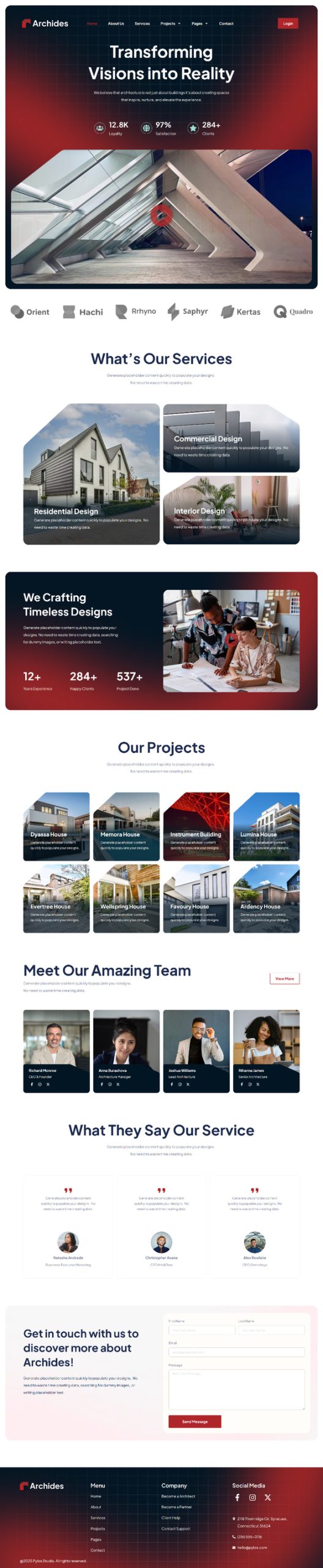 Archides - Architecture & Interior Design Elementor Pro Template Kit