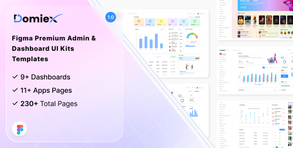Domiex - Figma Premium Admin & Dashboard Template